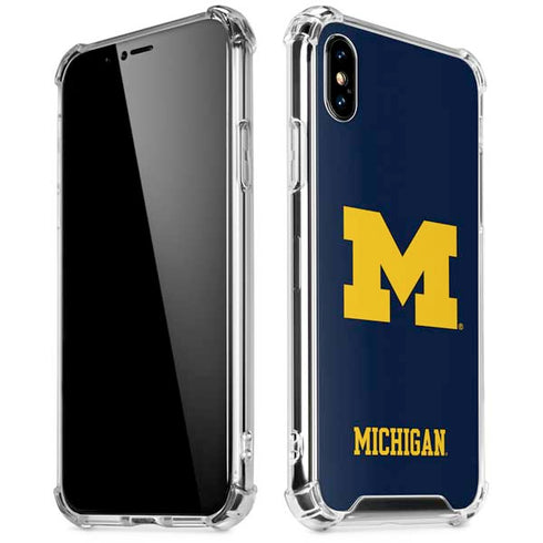 University of Michigan M Logo iPhone XS Max Clear Case